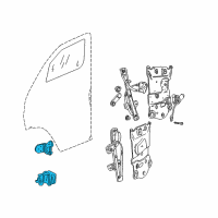 OEM 1999 Dodge Ram 1500 Van Hinge-Door Diagram - 55346955