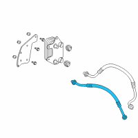 OEM Dodge Ram 1500 Tube-Oil Cooler Inlet Diagram - 5290411AB