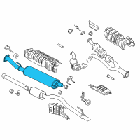 OEM 2015 Ford Transit-150 Muffler & Pipe Diagram - CK4Z-5230-D