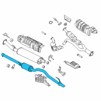 OEM 2016 Ford Transit-350 HD Exhaust Pipe Diagram - CK4Z-5202-X