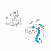 OEM Mercury Positive Cable Diagram - 5W1Z-14300-BB