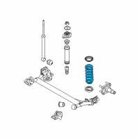 OEM 2009 Pontiac G3 Rear Spring Diagram - 96653220