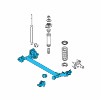 OEM 2007 Chevrolet Aveo Axle Beam Diagram - 96653128