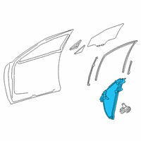 OEM 2021 Lexus UX250h REGULATOR SUB-ASSY Diagram - 69801-76011