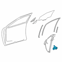 OEM 2021 Lexus UX250h Motor Assembly, Power Wi Diagram - 85710-76020