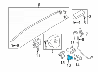 OEM 2011 Infiniti EX35 Sensor-Air Bag, Front Center Diagram - K8581-JY01J