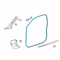 OEM Scion Surround Weatherstrip Diagram - 62312-74010