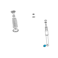 OEM 2011 Acura RDX Bush, Rear Shock Absorber (Lower) Diagram - 52622-SJK-013