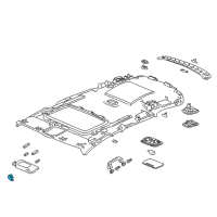 OEM 2022 Honda CR-V Holder, Sunvisor *NH836L* (WISTERIA LIGHT GRAY) Diagram - 88217-T6G-003ZF