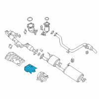 OEM 2013 Infiniti JX35 INSULATOR Heat FFLR Diagram - 74754-3JA0A