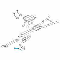 OEM 2012 BMW 740Li Exhaust Hanger Diagram - 18207585329