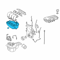 OEM 2004 Toyota Matrix Intake Plenum Diagram - 17109-22020