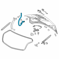 OEM 2019 Cadillac CT6 Hinge Diagram - 84090211