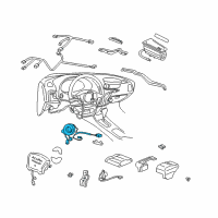 OEM 1995 Honda Civic del Sol Reel Assembly, Cable Diagram - 77900-SR3-A81