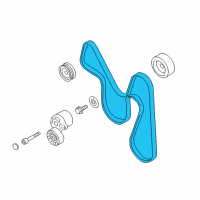 OEM 2016 Scion FR-S Serpentine Belt Diagram - SU003-02202