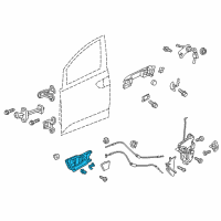 OEM 2012 Honda Odyssey Handle Assembly, Front Left Door Inside (Truffle) Diagram - 72160-TK8-A01ZC