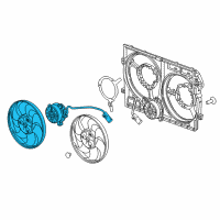 OEM 2017 Buick Envision Fan & Motor Diagram - 23270403