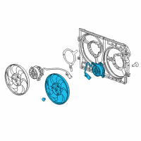 OEM Buick Fan & Motor Diagram - 23270402