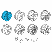 OEM 2007 BMW Z4 Light Alloy Rim Diagram - 36-11-6-771-256