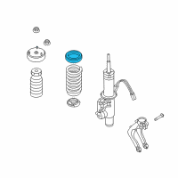 OEM 2018 BMW X5 Suspension Front Upper Coil Spring Pad Insulator Diagram - 31-33-6-857-001