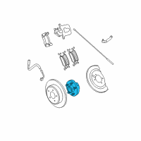 OEM Chrysler Rear Hub & Bearing Diagram - 4721762AK