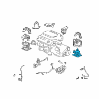 OEM 2008 Acura RL Mounting Assembly, Rear Engine Diagram - 50810-SJA-E01