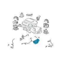 OEM Acura RL Rubber, Transmission Mounting Diagram - 50850-SJA-A01