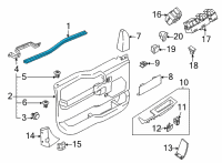 OEM 2022 Ford F-150 WEATHERSTRIP - DOOR BELT Diagram - ML3Z-1521457-B