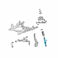 OEM 2004 Cadillac SRX Front Shock Absorber Kit Diagram - 88957129