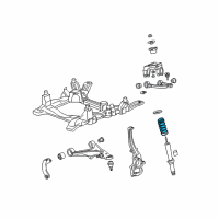 OEM Cadillac SRX Front Spring Diagram - 25810849