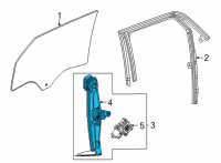 OEM 2021 Buick Encore GX Window Regulator Diagram - 42654613