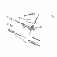 OEM 1996 Ford Explorer Inner Tie Rod Diagram - AU2Z-3280-A