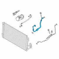 OEM BMW M2 Suction Pipe Evaporator-Compressor Diagram - 64-53-9-217-375