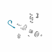 OEM 2005 Pontiac Montana HOSE ASM, FRT BRK Diagram - 19366708