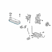 OEM 2012 Honda Fit Gasket, Head Cover Diagram - 12341-RE2-E01