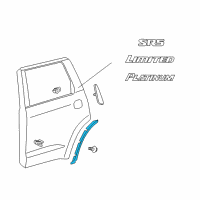 OEM 2015 Toyota Sequoia Molding Diagram - 75860-0C010
