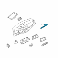 OEM 2010 BMW X6 Switch Unit, Centre Console Diagram - 61-31-9-202-038