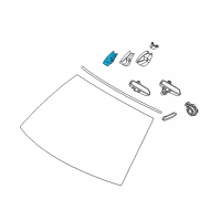 OEM 2013 BMW 550i GT Set Of Covers Mirror Baseplate Diagram - 51-16-9-177-321