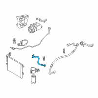 OEM 2006 BMW X3 Pressure Hose, Compressor-Condenser Diagram - 64-53-3-400-414