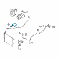 OEM 2010 BMW X3 Condenser-Dryer Pressure Hose Assy Diagram - 64-53-3-455-916