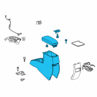 OEM Scion Center Console Diagram - 58910-12820-B0