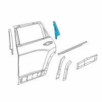 OEM 2017 Jeep Cherokee APPLIQUE-C Pillar Diagram - 68102578AE