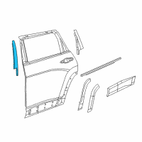 OEM 2022 Jeep Cherokee APPLIQUE-B Pillar Diagram - 68102577AC