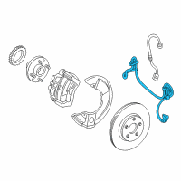 OEM 2005 Mercury Monterey Rear Speed Sensor Diagram - 3F2Z-2C190-AA