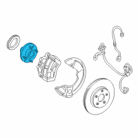 OEM 2006 Ford Freestar Front Hub Diagram - 3F2Z-1104-AA