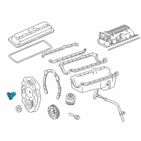 OEM 1993 Chevrolet Corvette Hub-Crankshaft Balance Diagram - 12553250