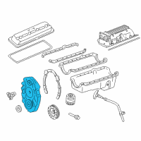 OEM 1996 Buick Commercial Chassis Cover Asm-Engine Front Diagram - 12552427