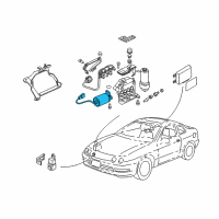 OEM 1996 Honda Accord Motor Set, Abs Diagram - 57017-SV4-A02