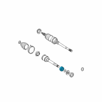 OEM 2000 Toyota Camry Inner Shaft Bearing Diagram - 90369-36001-77