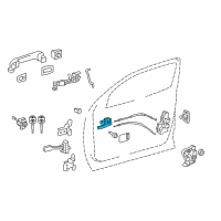 OEM 2020 Toyota Tundra Handle, Inside Diagram - 69206-0C040